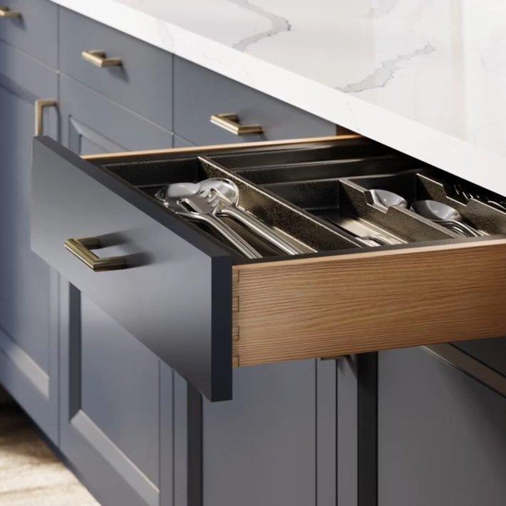 Open Cabinet Drawer w/ Cabinet Accessories