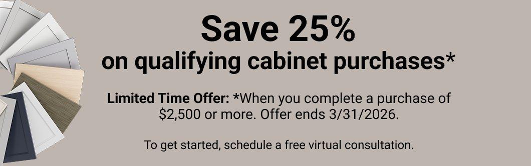 Cabinet samples and room scene