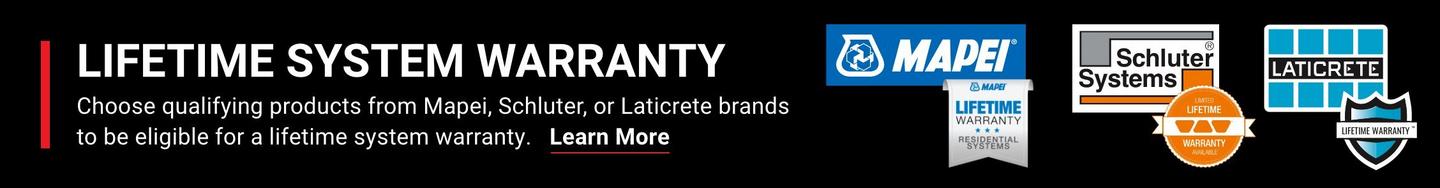 Lifetime System Warranty