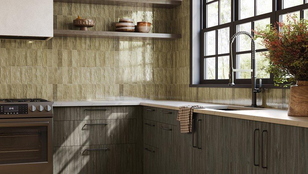 eclectic kitchen room scene