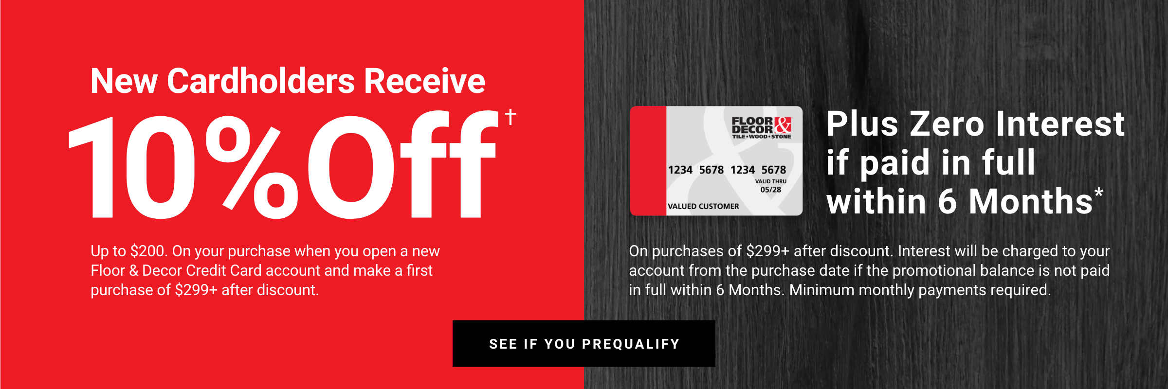 New Cardholders Receive 10% Off up to $200