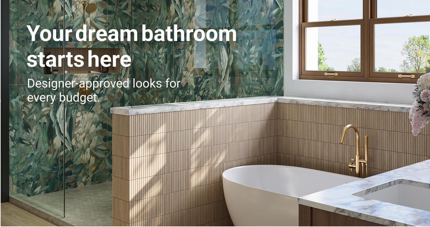 Your dream bathroom starts here. Designer-approved looks for every budget. 
