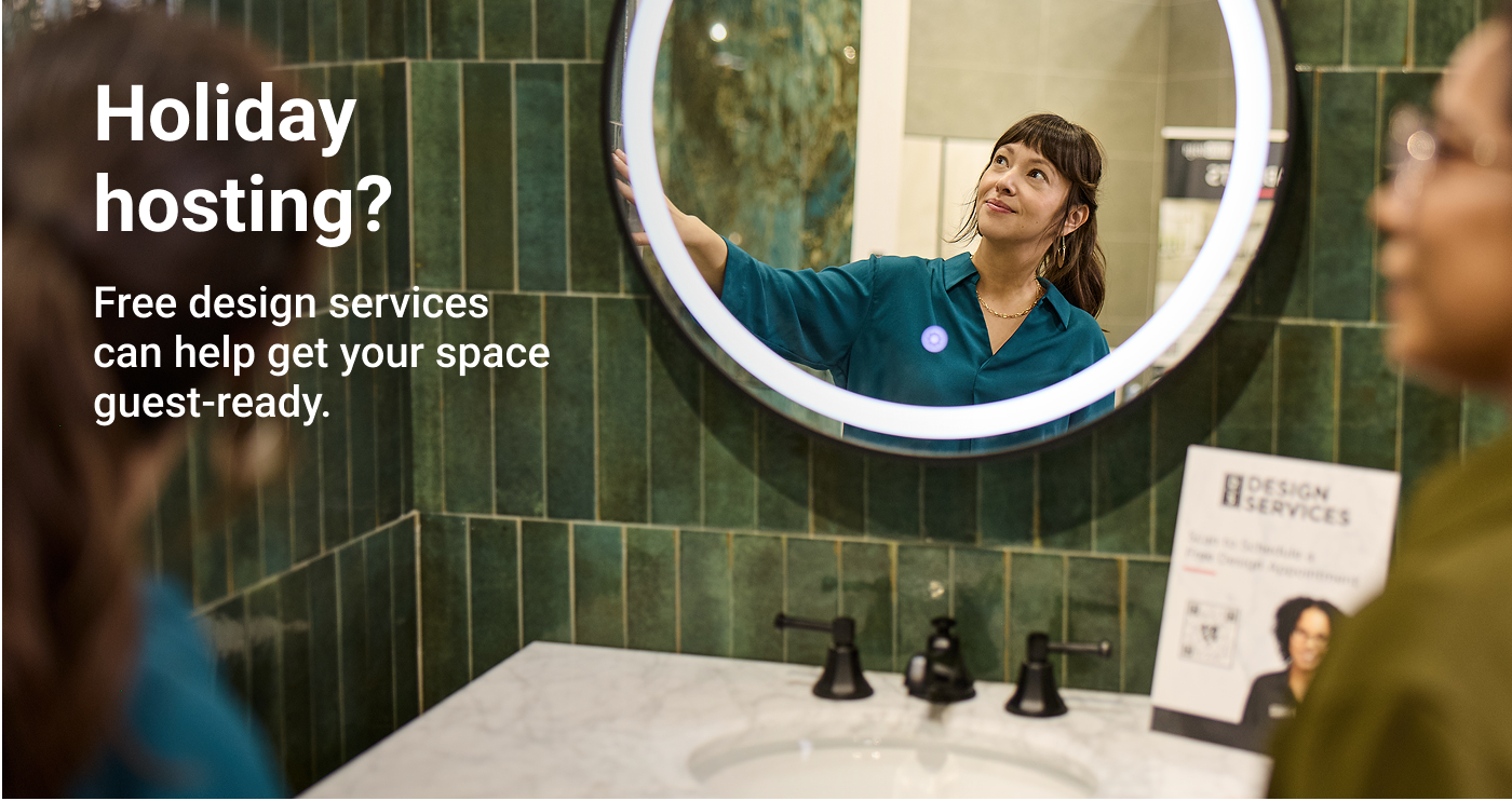 Holiday hosting? Free design services can help get your space guest-ready.