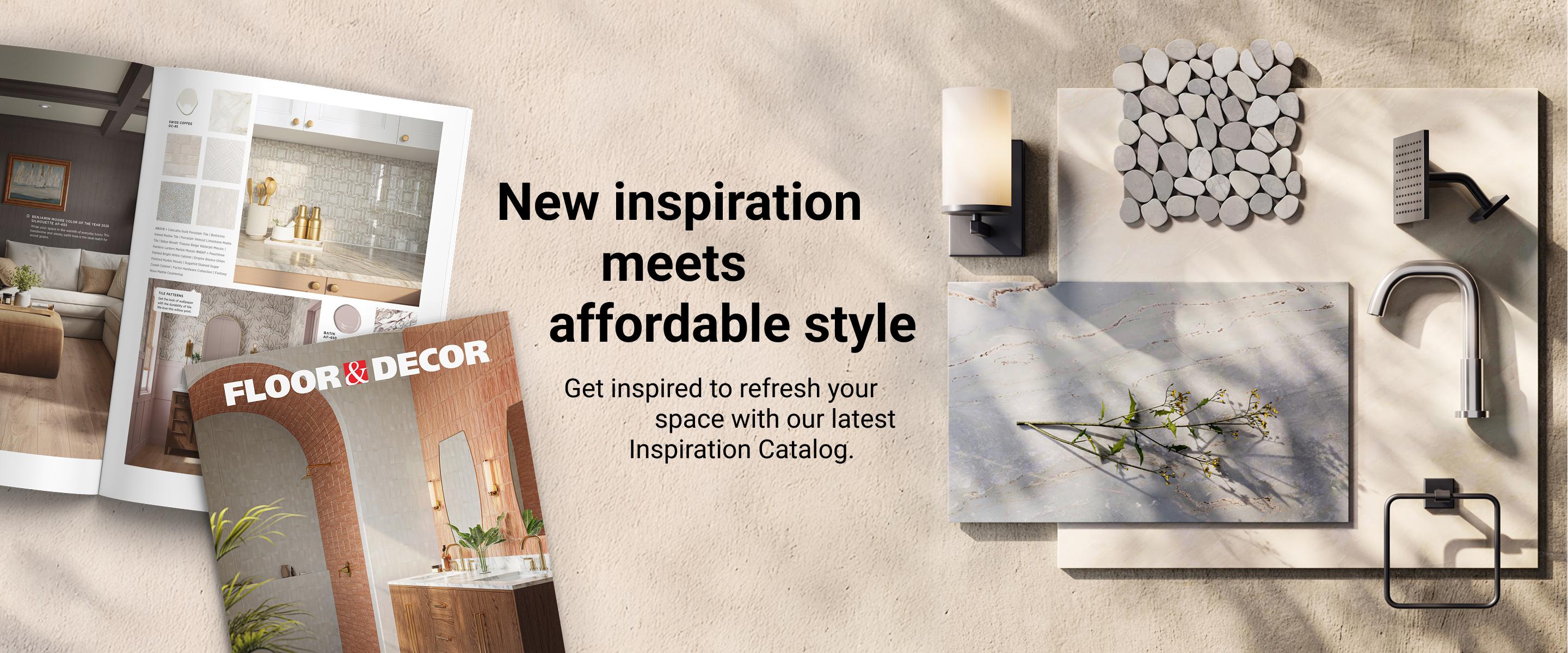New inspiration meets affordable style. Get inspired to refresh your space with our latest Inspiration Catalog.