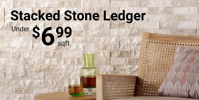 Stacked Stone Ledger Under $6.99 per sqft
