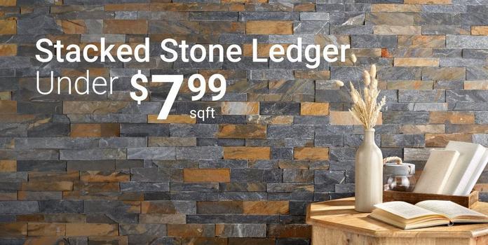 Stacked Stone Ledger Under $7.99 per sqft