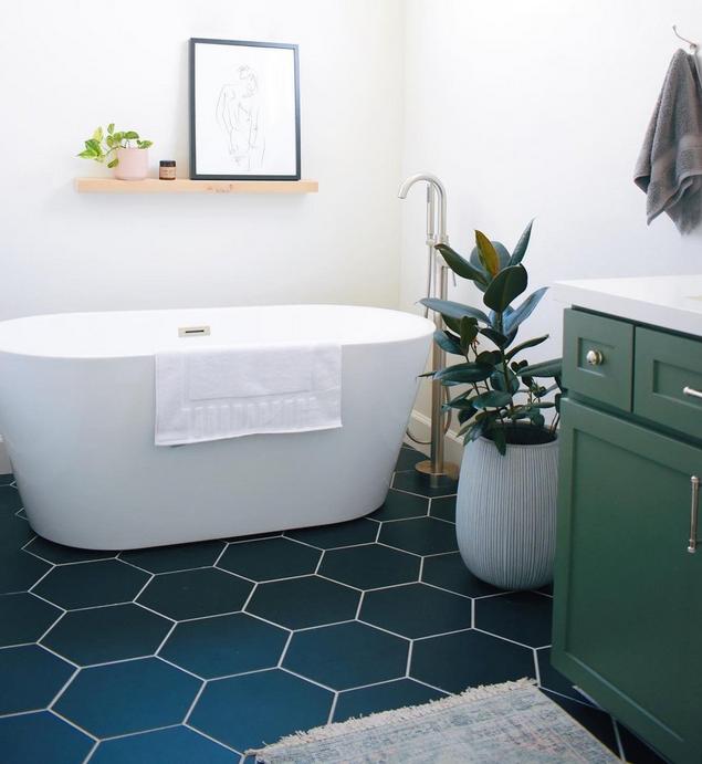5 Ideas For Hexagon Tile In Your Bathroom