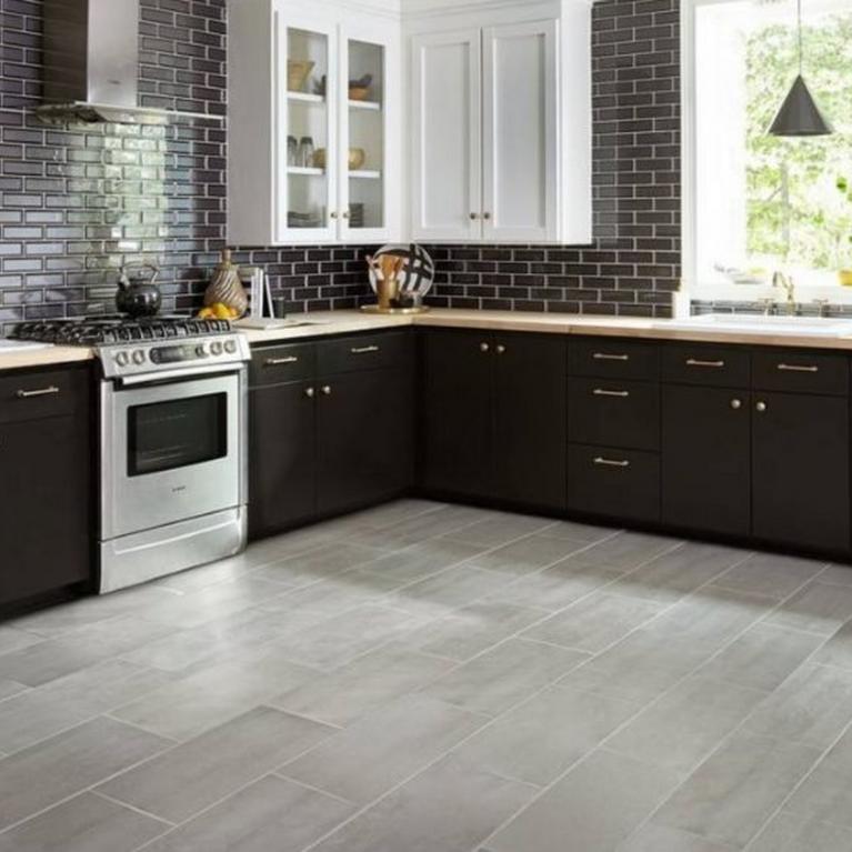 Kitchen Tiles Flooring Backsplash, Rectangle Floor Tiles Kitchen Design