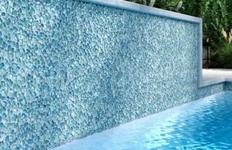 Boca Blue 1 x 1 in. Square Glass Mosaic