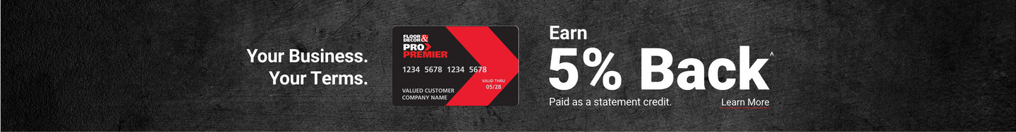 PRO Premier Credit Card. Earn 5% Back paid as a statement credit.