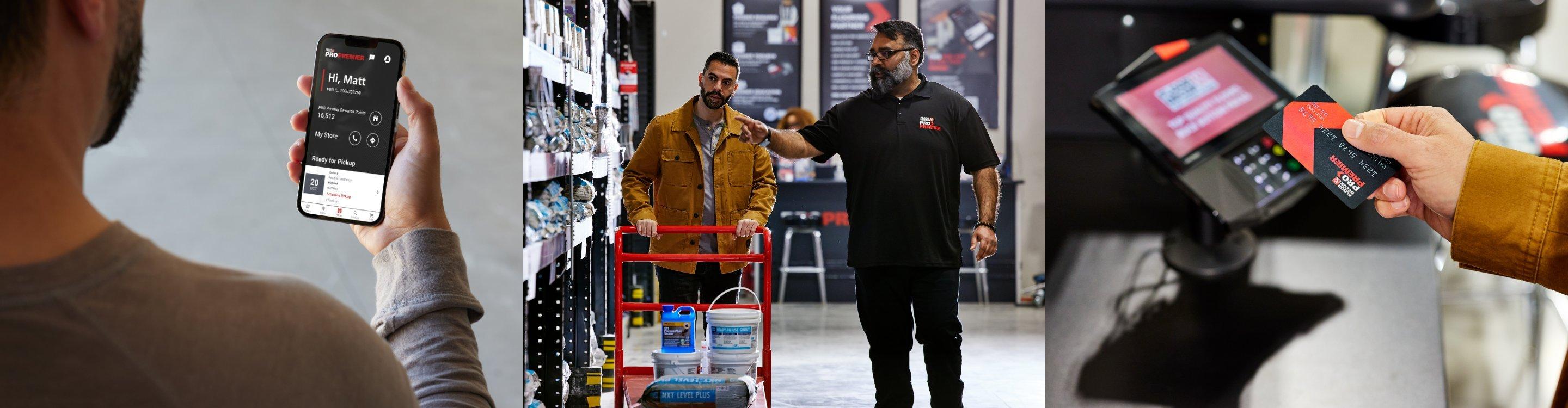 Pro App Visual and Pro Service Manager Walking Down Aisle with Pro