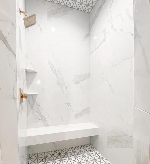 10 Tips for Designing a Small Bathroom - Maison de Pax  Small bathroom  tiles, Marble tile bathroom, Bathroom floor tiles
