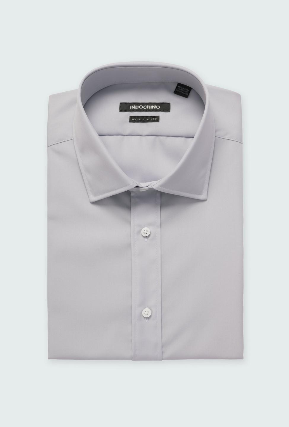 Gray shirt - Helston Solid Design from Premium Indochino Collection