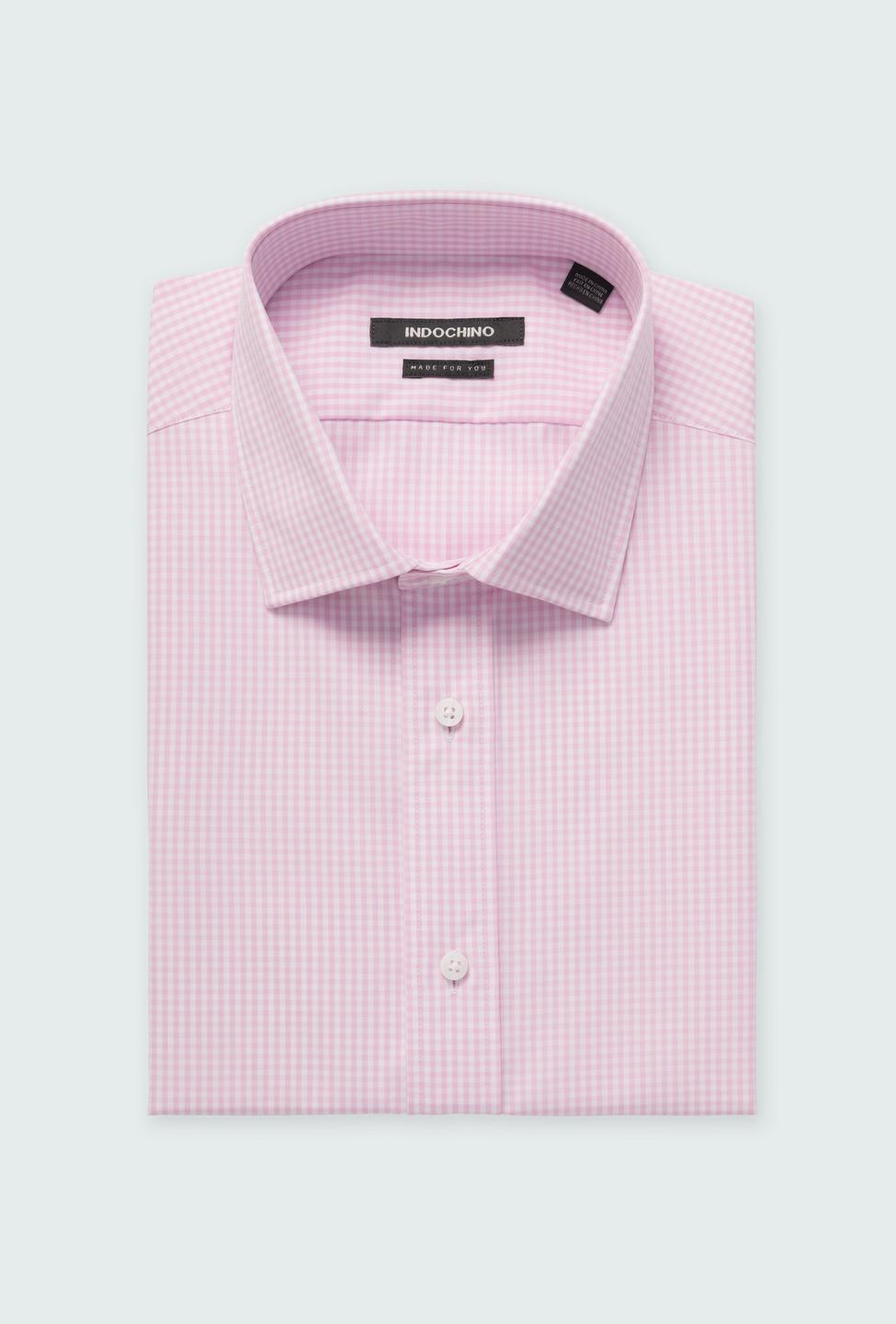 Pink shirt - Helston Checked Design from Premium Indochino Collection