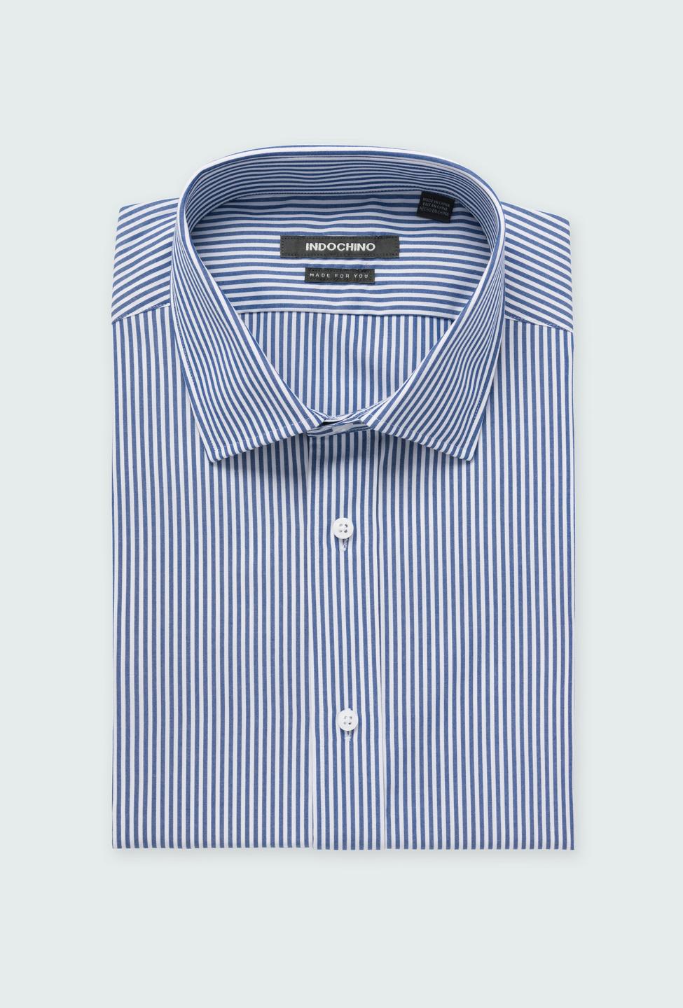 Blue shirt - Helston Striped Design from Premium Indochino Collection