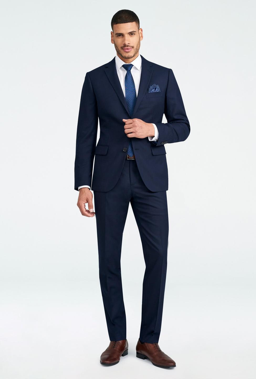Navy suit - Hayward Solid Design from Luxury Indochino Collection