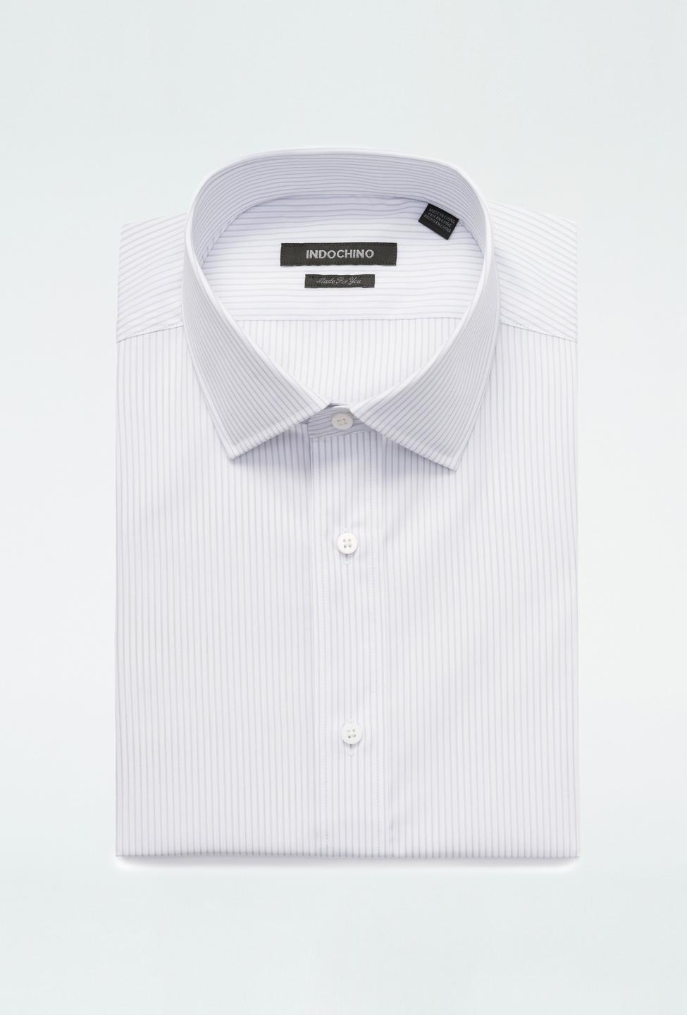 Gray shirt - Harrow Striped Design from Premium Indochino Collection