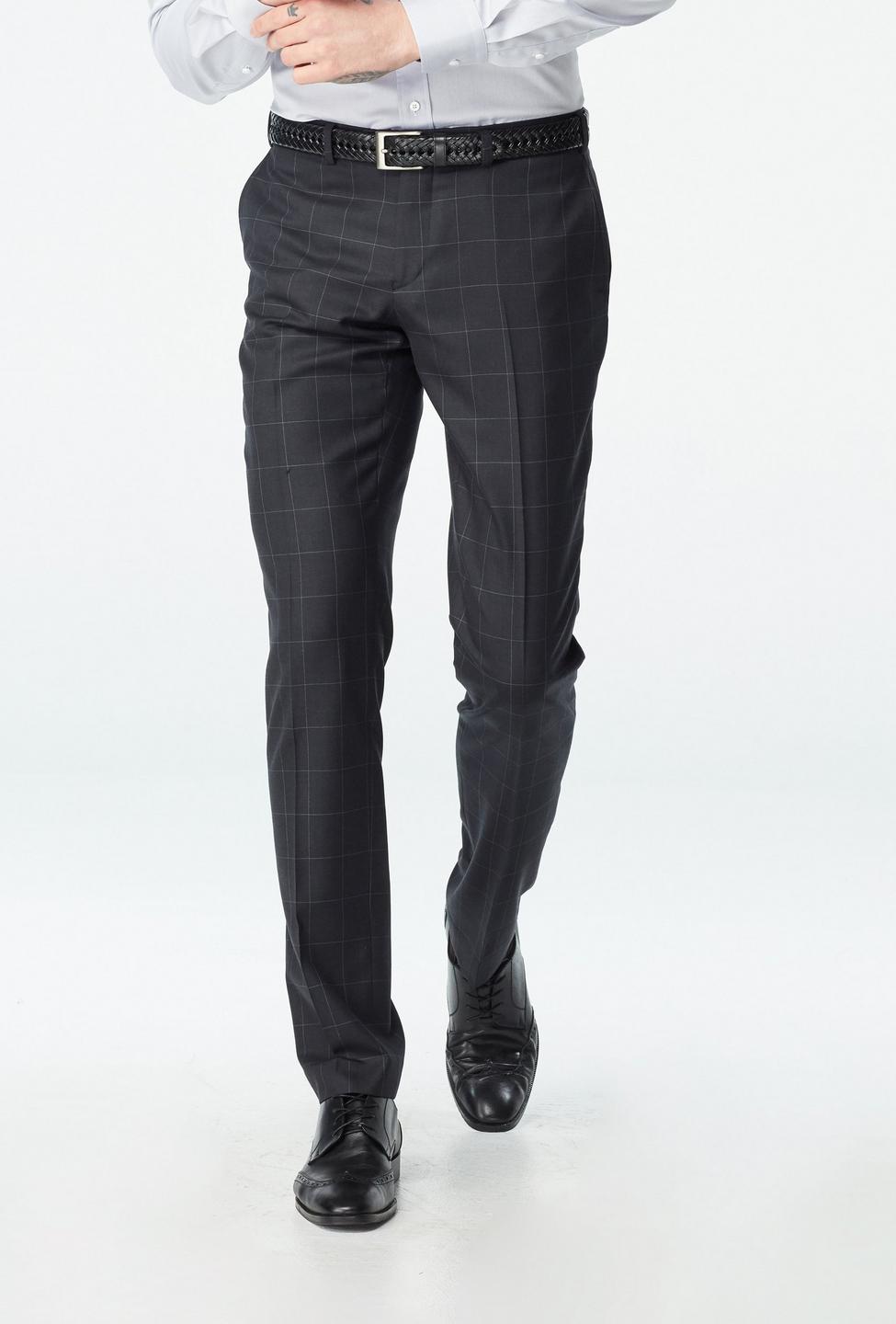 Blue and Burgundy pants - Checked Design from Indochino Collection