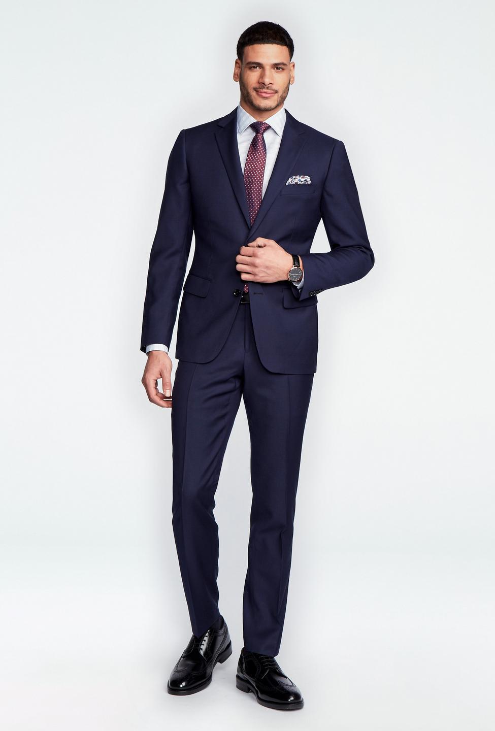 Navy suit - Hemsworth Solid Design from Premium Indochino Collection