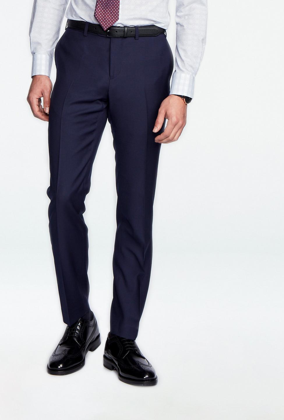 Navy pants - Hemsworth Solid Design from Premium Indochino Collection