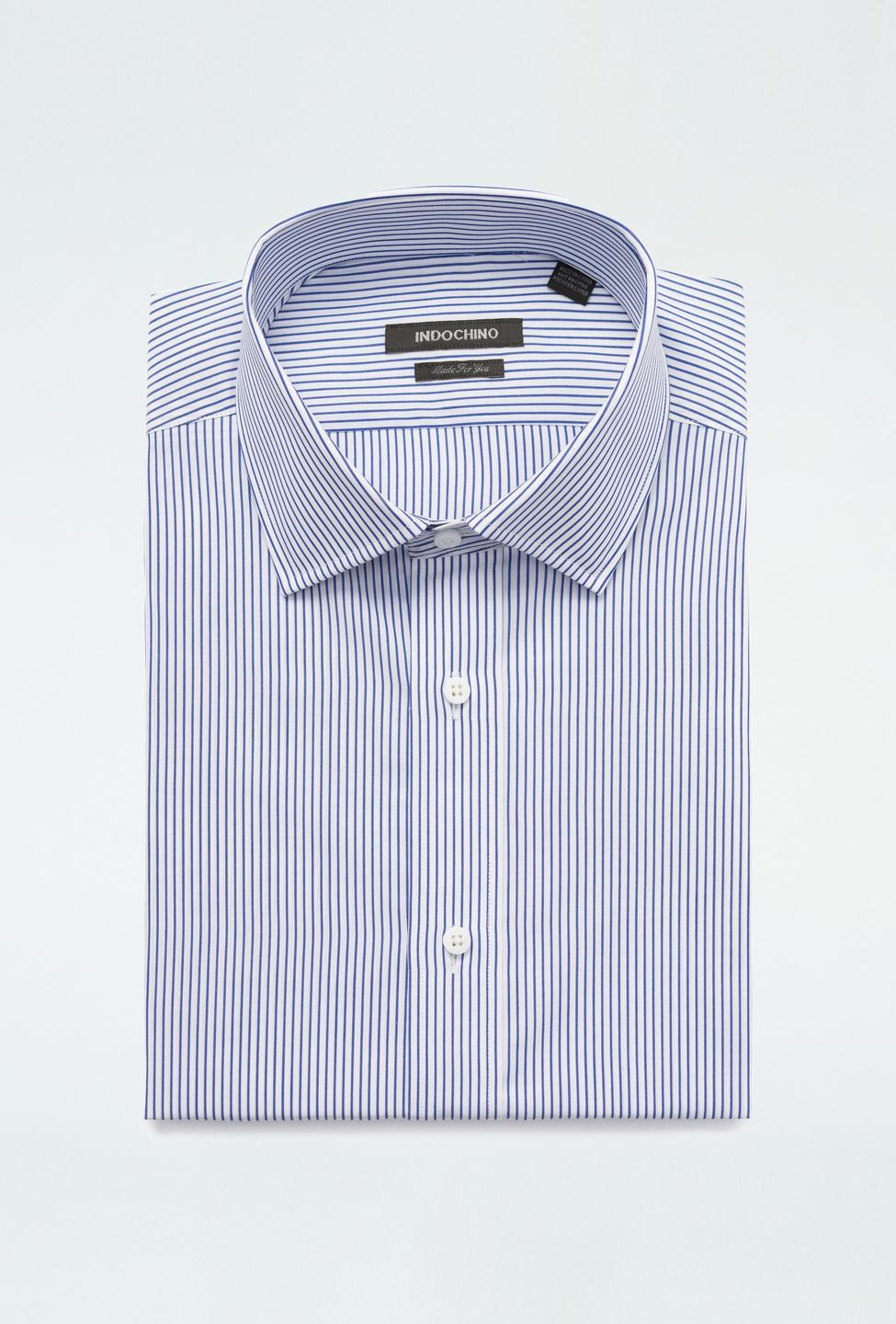 Blue shirt - Harrow Striped Design from Premium Indochino Collection