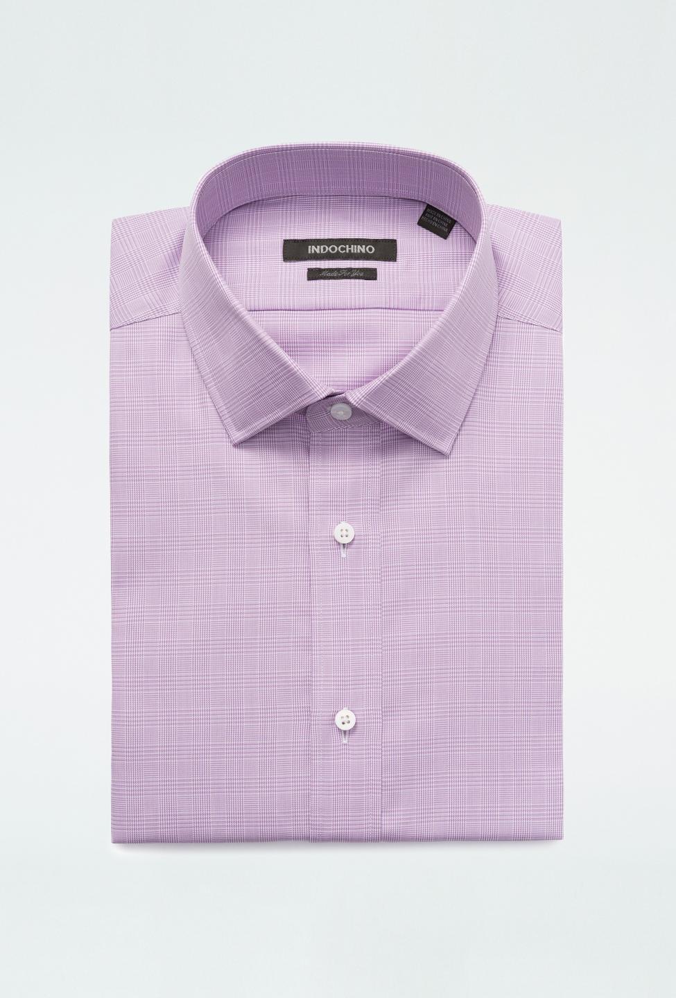 Purple shirt - Hadleigh Plaid Design from Premium Indochino Collection