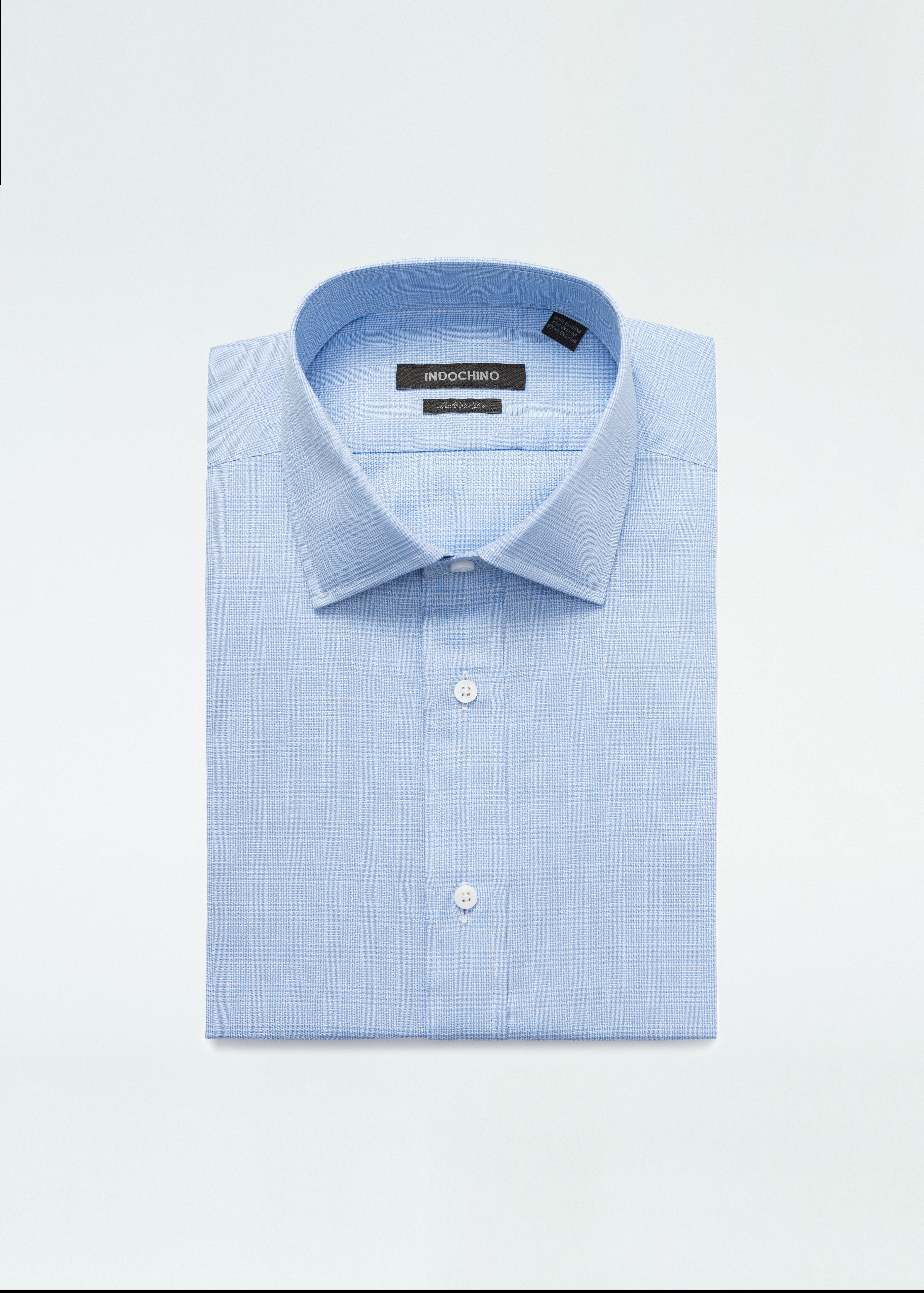 【2025新春福袋】 Men's Dress Shirts - Hadleigh Blue Shirt | INDOCHINO トップス