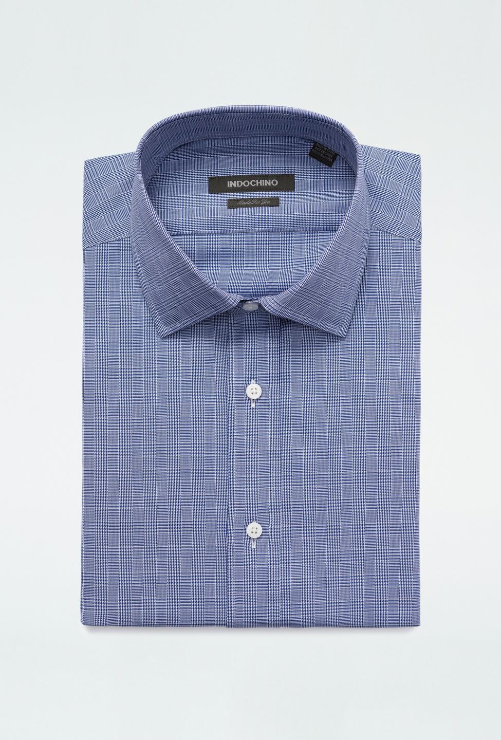 Blue shirt - Hadleigh Plaid Design from Premium Indochino Collection