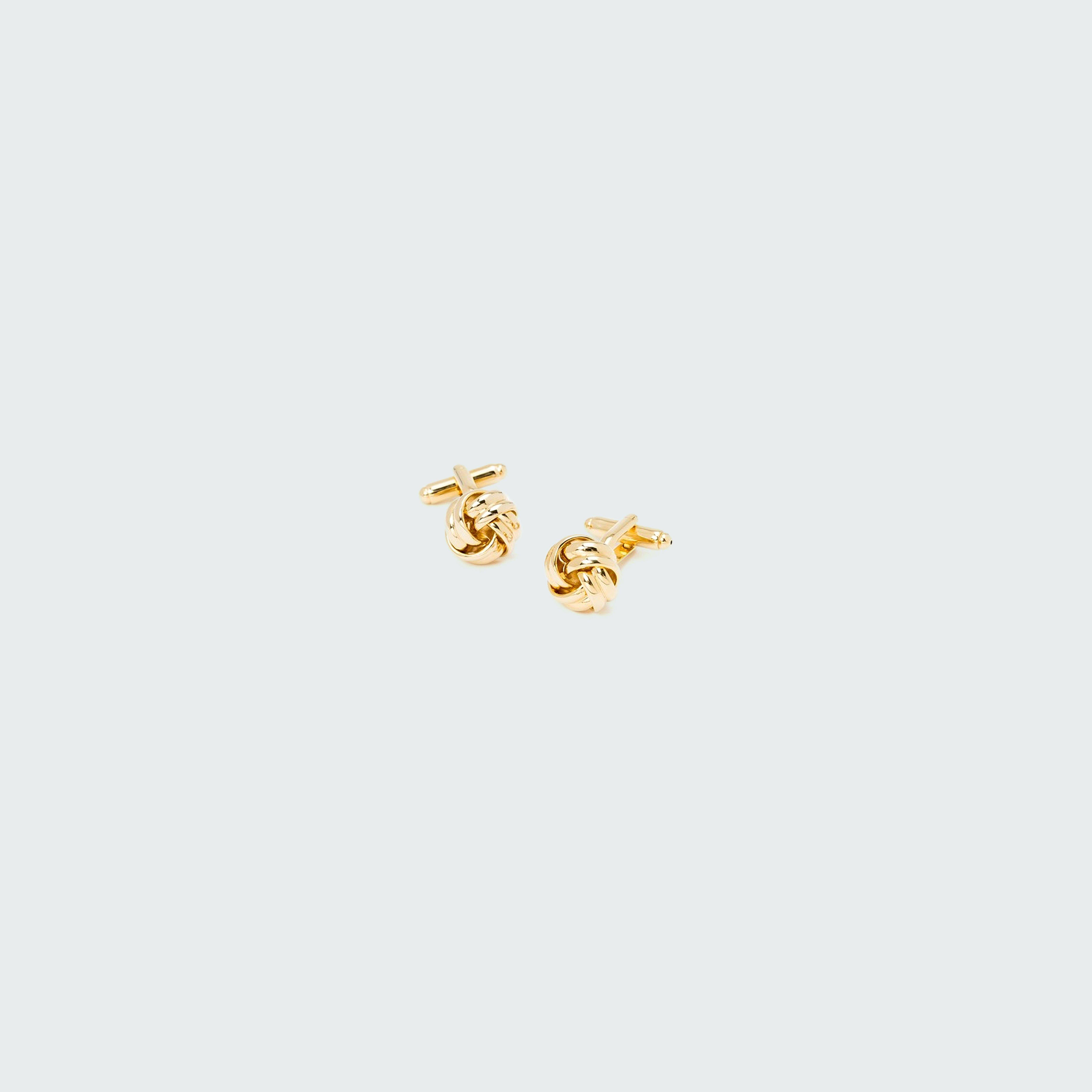 AUSCUFFLINKS Gold Knot Cufflinks - Elegant Wedding & Formal Gift For Men With Gift Box