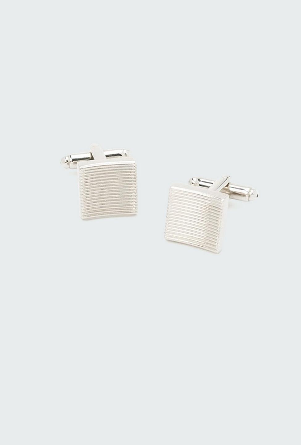 Silver cuff links - Solid Design from Premium Indochino Collection