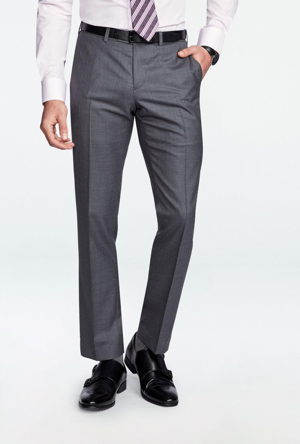Gray pants - Solid Design from Luxury Indochino Collection