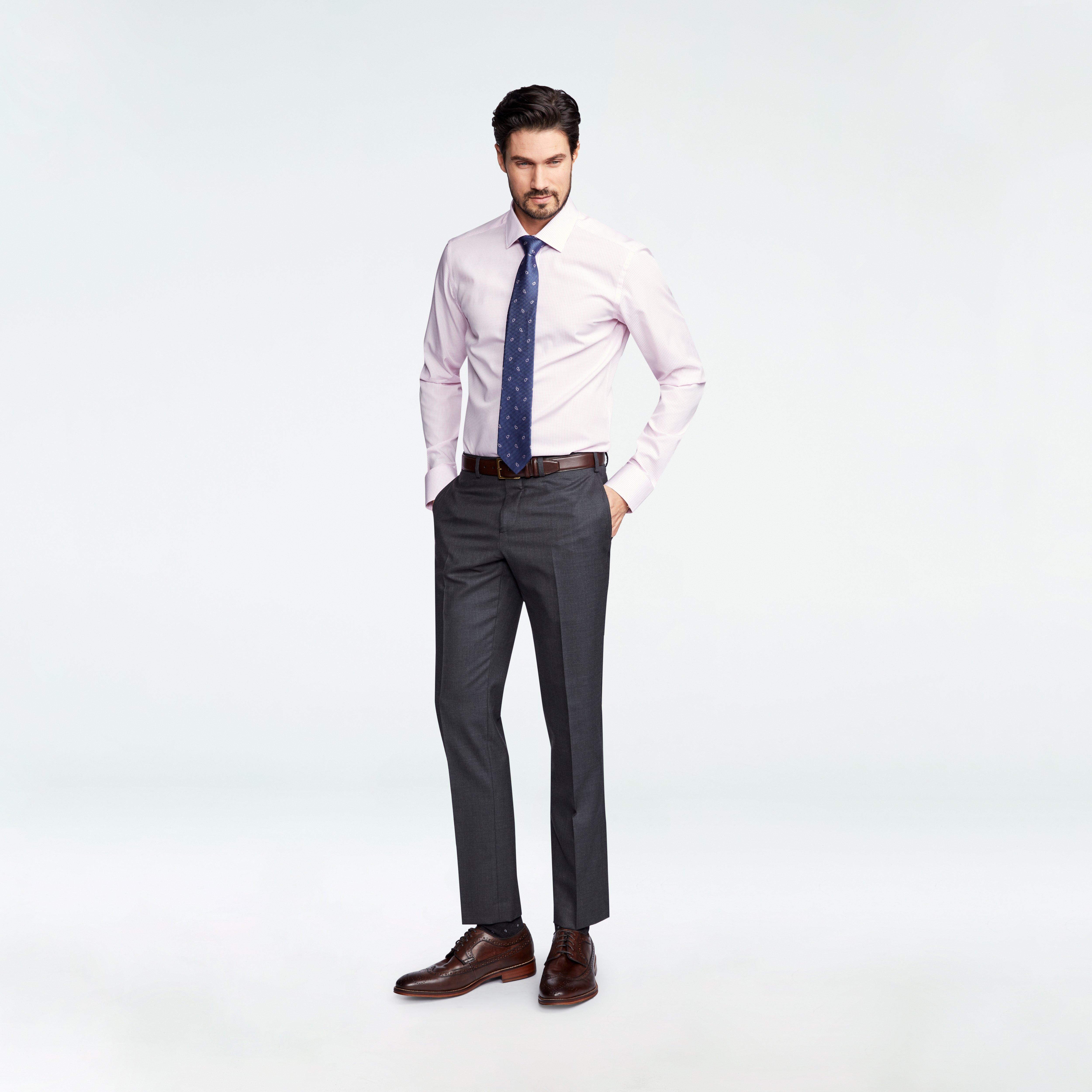 Custom Pants Made For You - Harrogate Charcoal Pants | INDOCHINO
