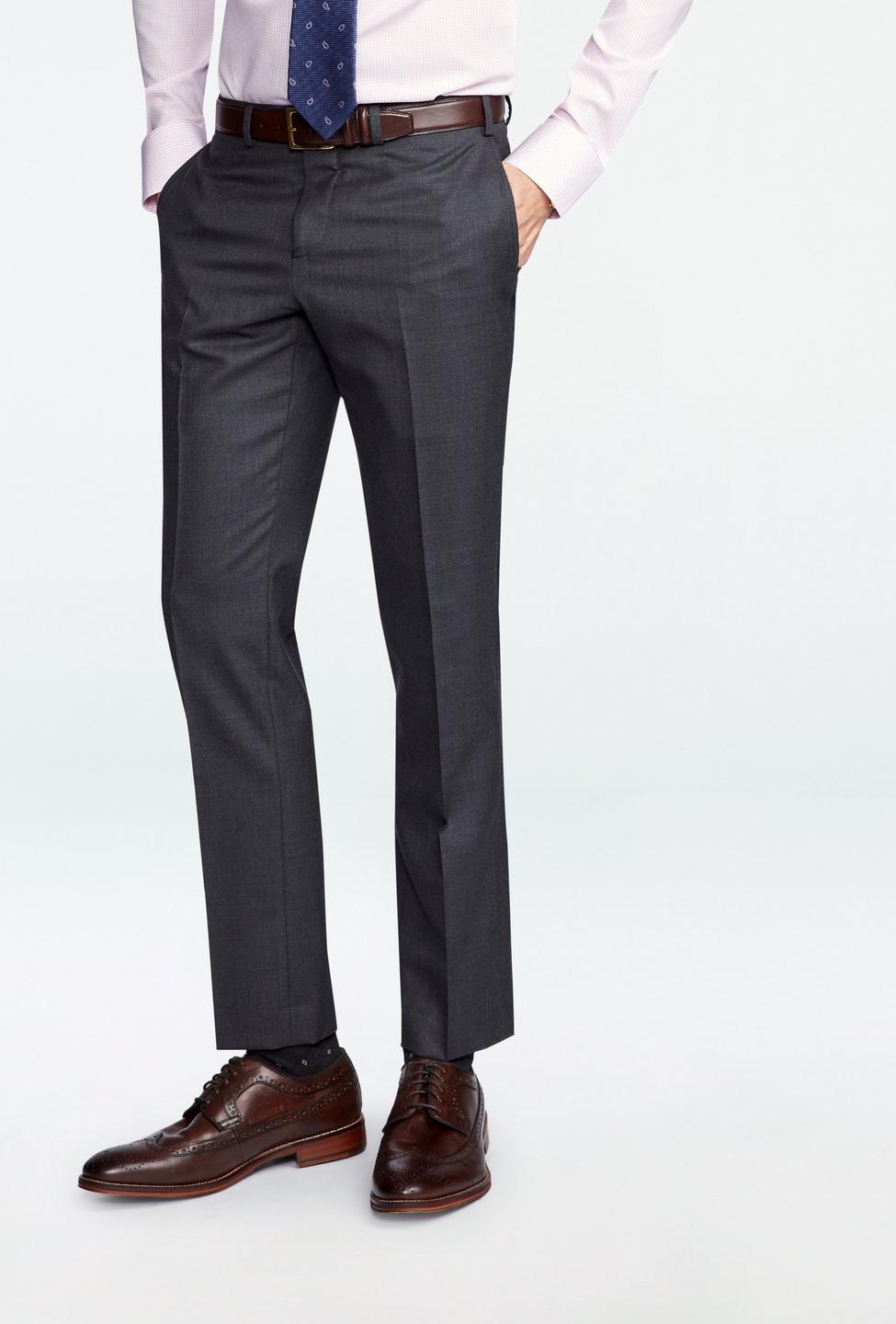 Gray pants - Solid Design from Luxury Indochino Collection