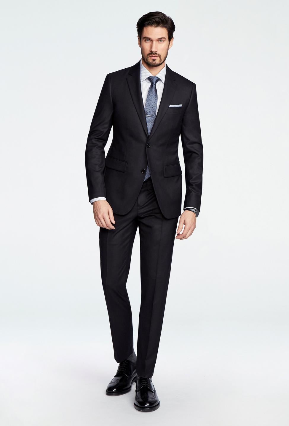Black suit - Solid Design from Luxury Indochino Collection