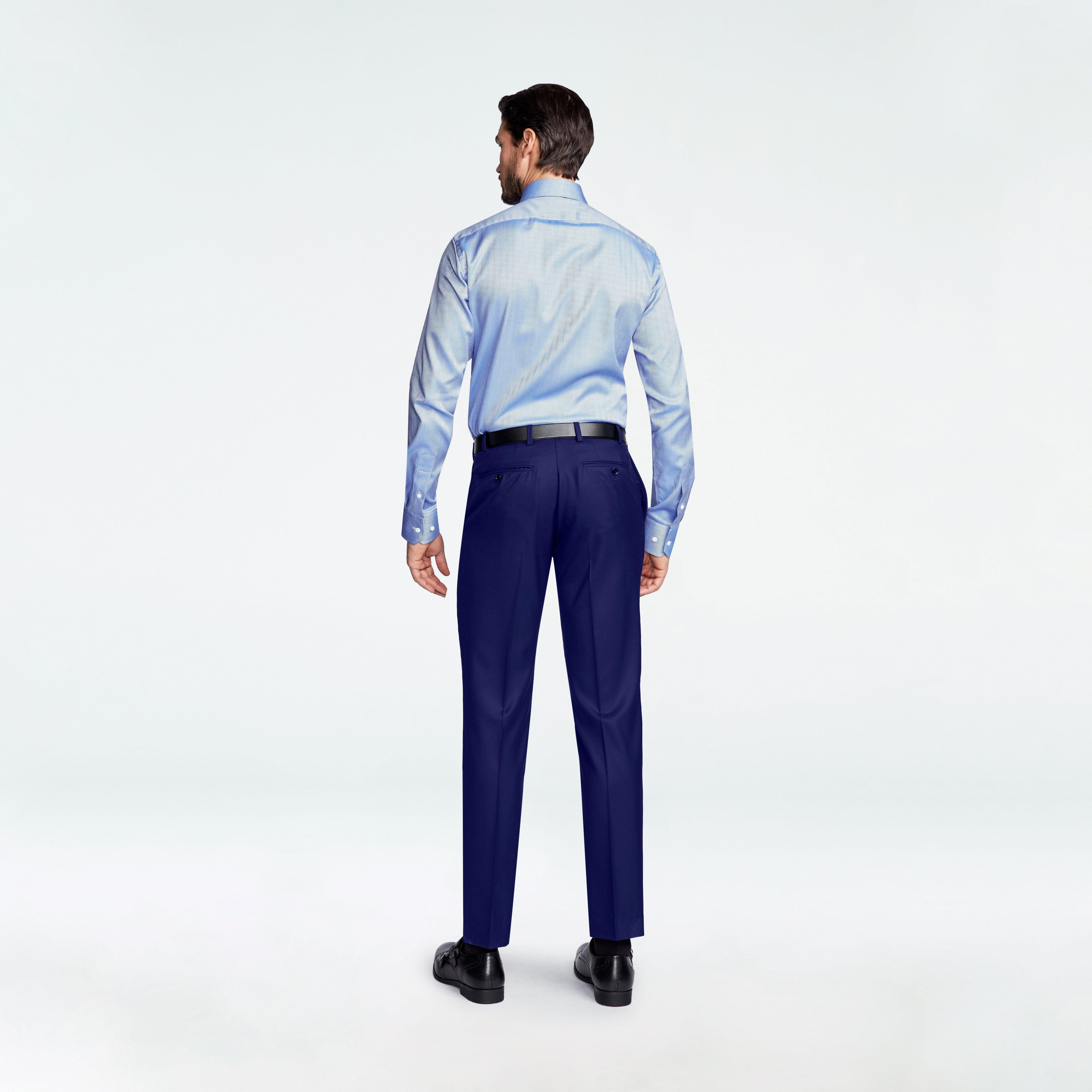 Product thumbnail 4 Blue suit - Harrogate Solid Design from Luxury Indochino Collection