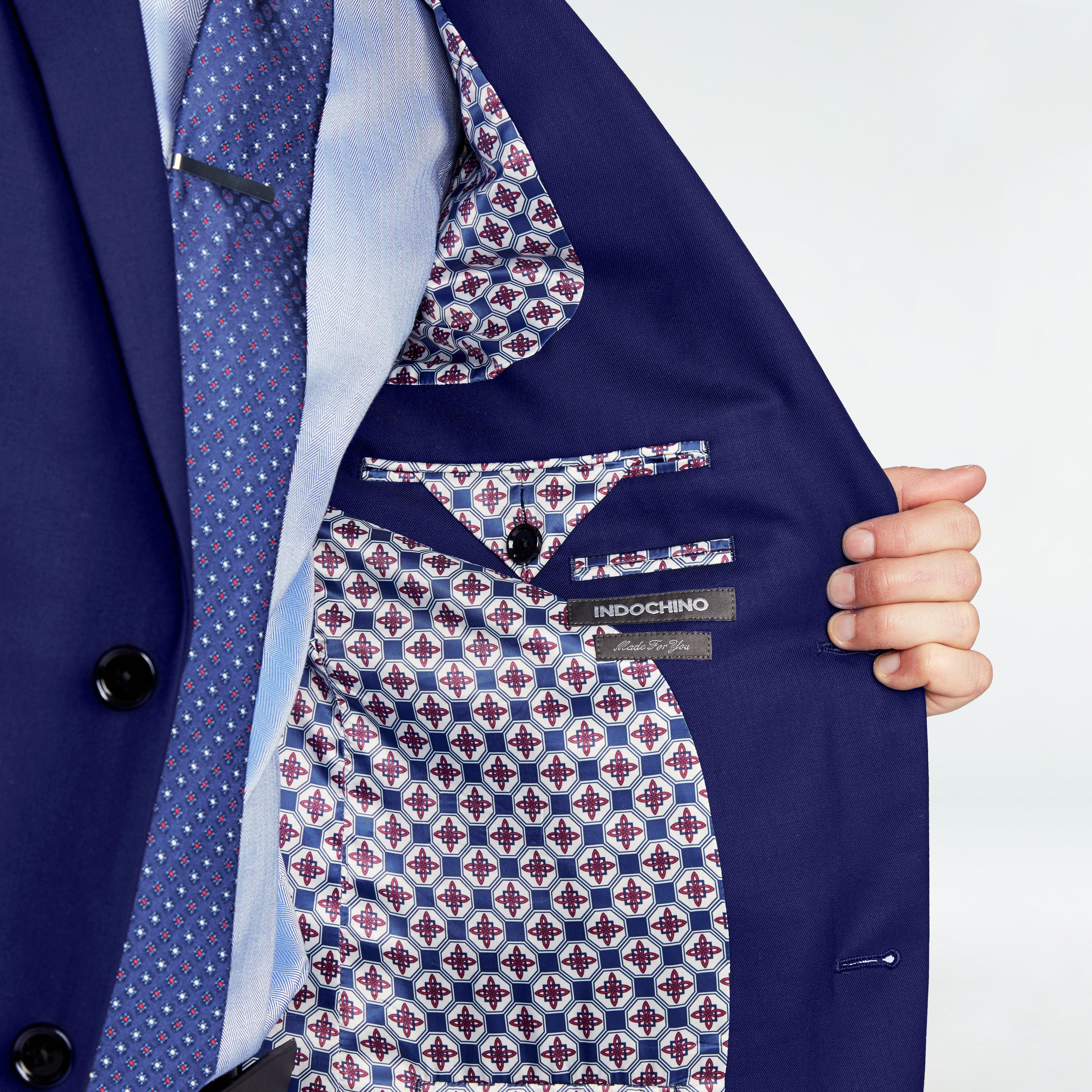 Product thumbnail 5 Blue suit - Harrogate Solid Design from Luxury Indochino Collection