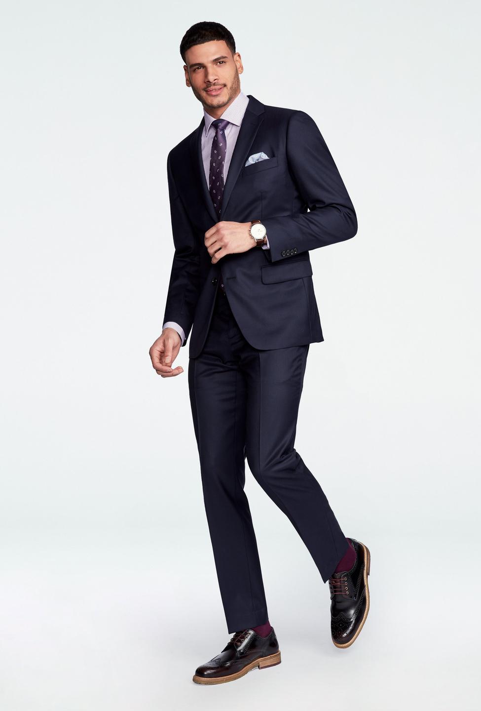 Blue suit - Harrogate Solid Design from Luxury Indochino Collection