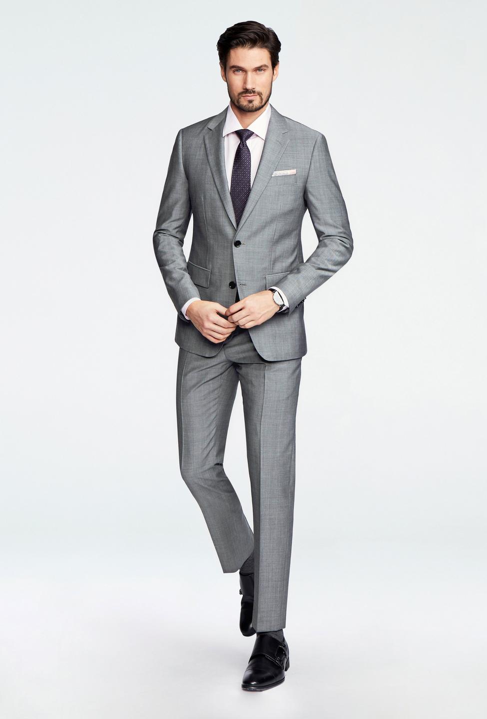 Gray suit - Hamilton Solid Design from Luxury Indochino Collection