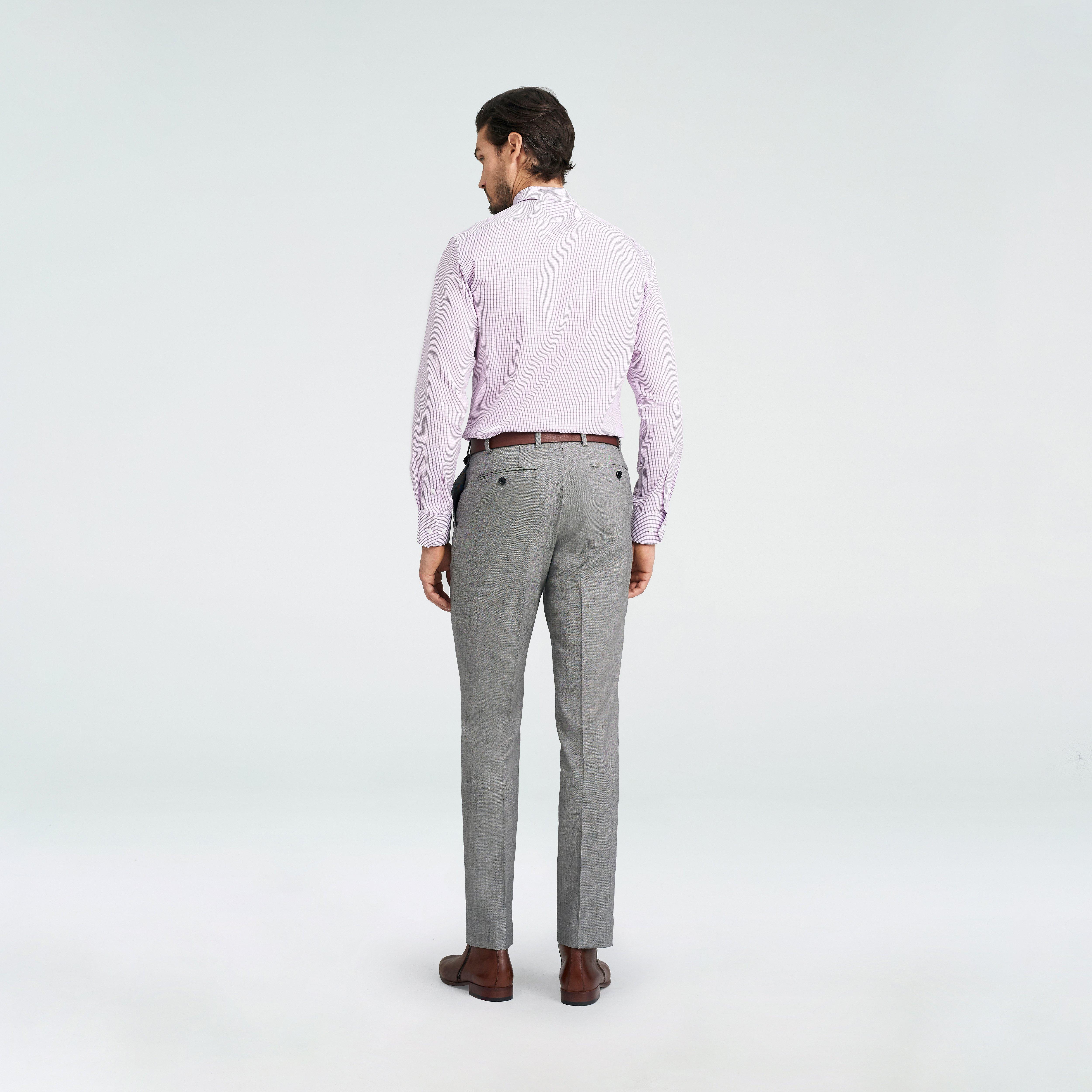 Custom Suits Made For You - Hayle Sharkskin Light Gray Suit | INDOCHINO