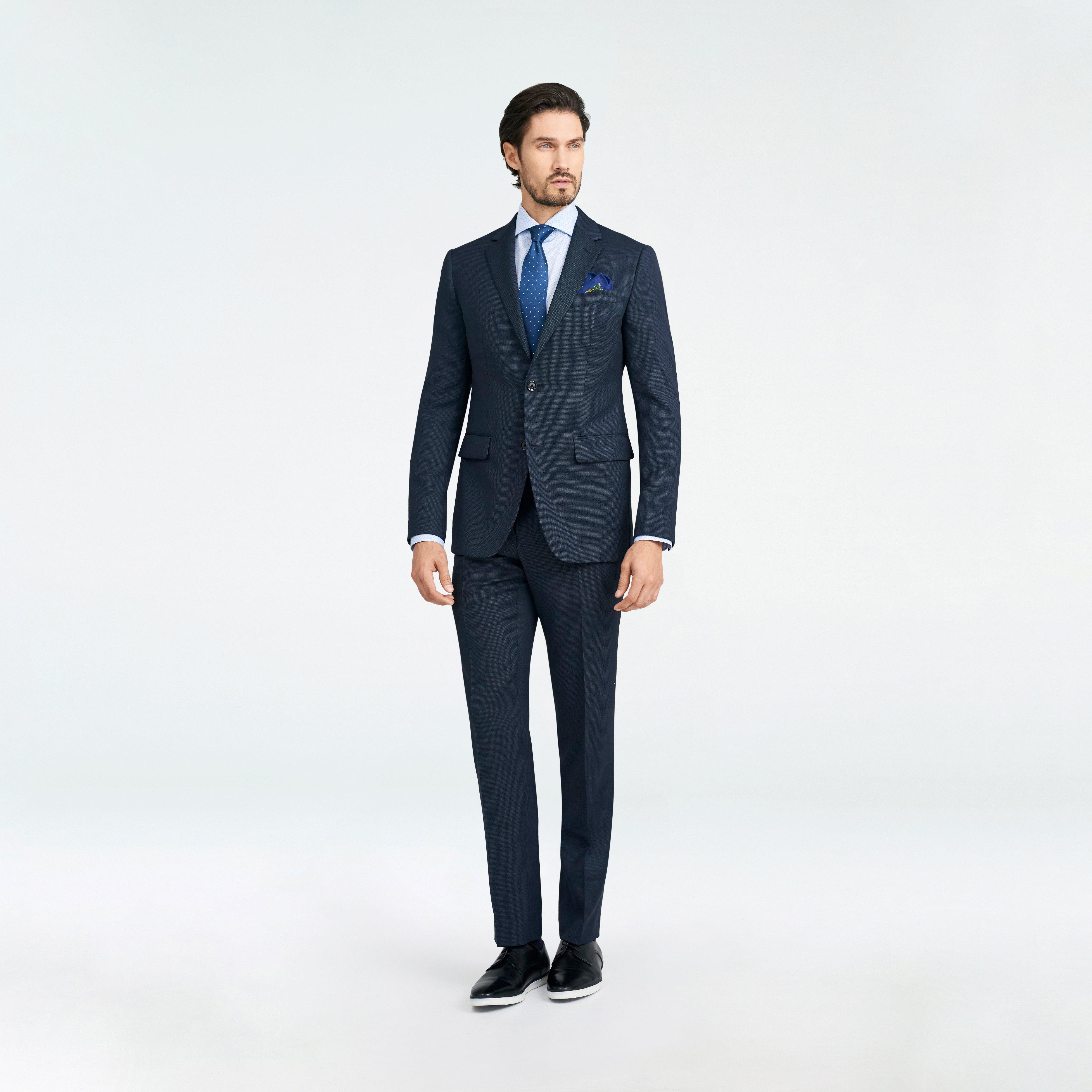 Navy Blue year-round business Suit