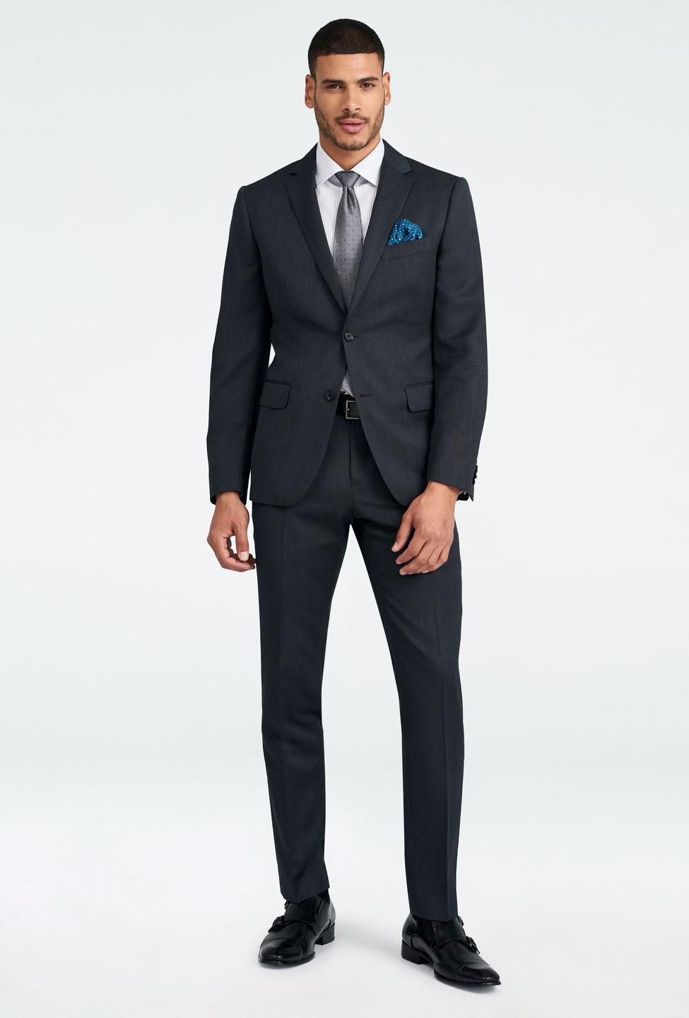Gray blazer - Hereford Solid Design from Premium Indochino Collection