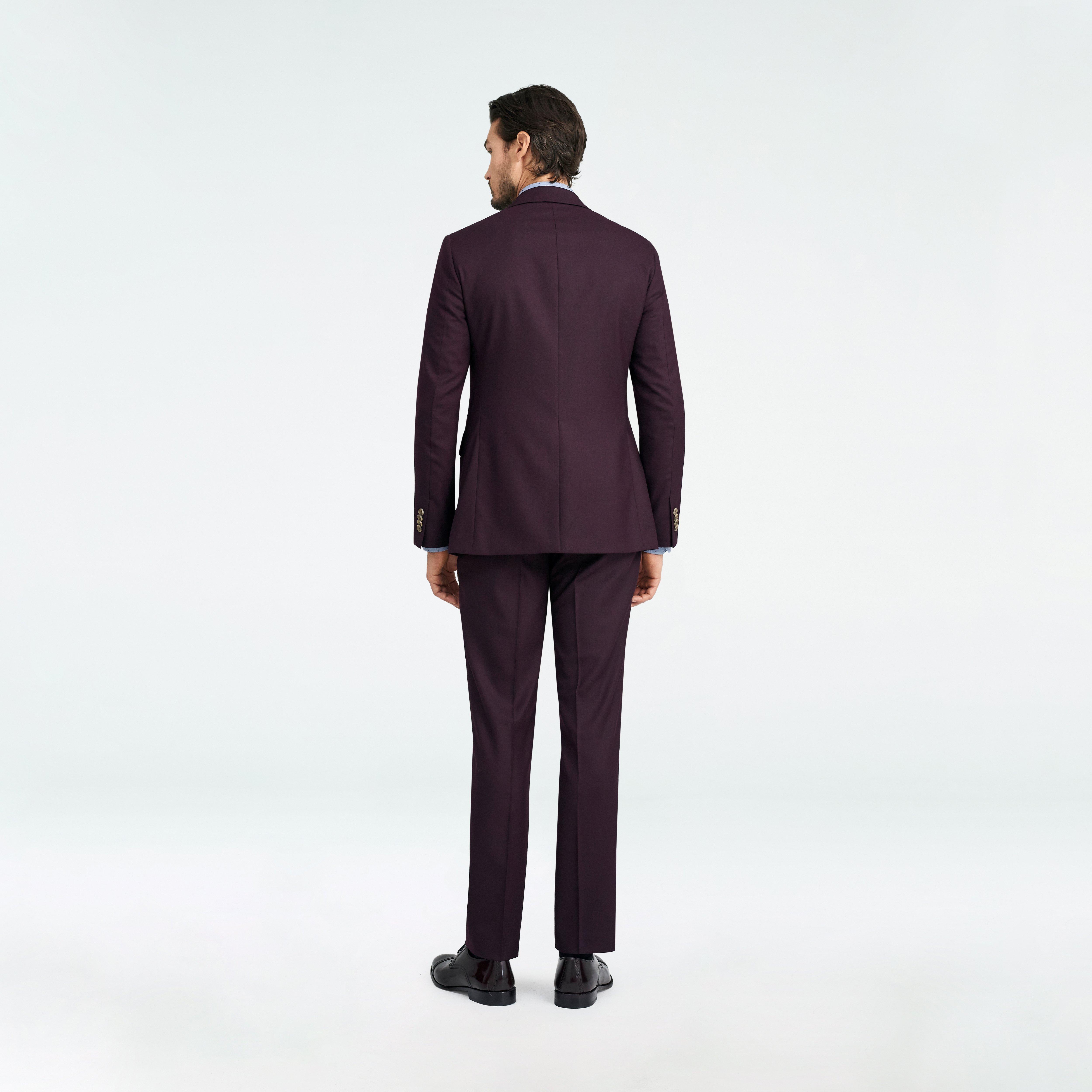 Product thumbnail 2 Burgundy blazer - Hayward Solid Design from Luxury Indochino Collection