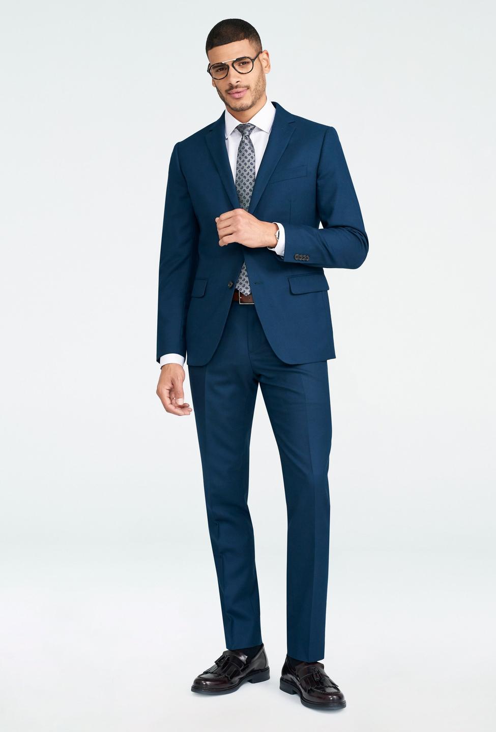 Teal suit - Hayward Solid Design from Luxury Indochino Collection