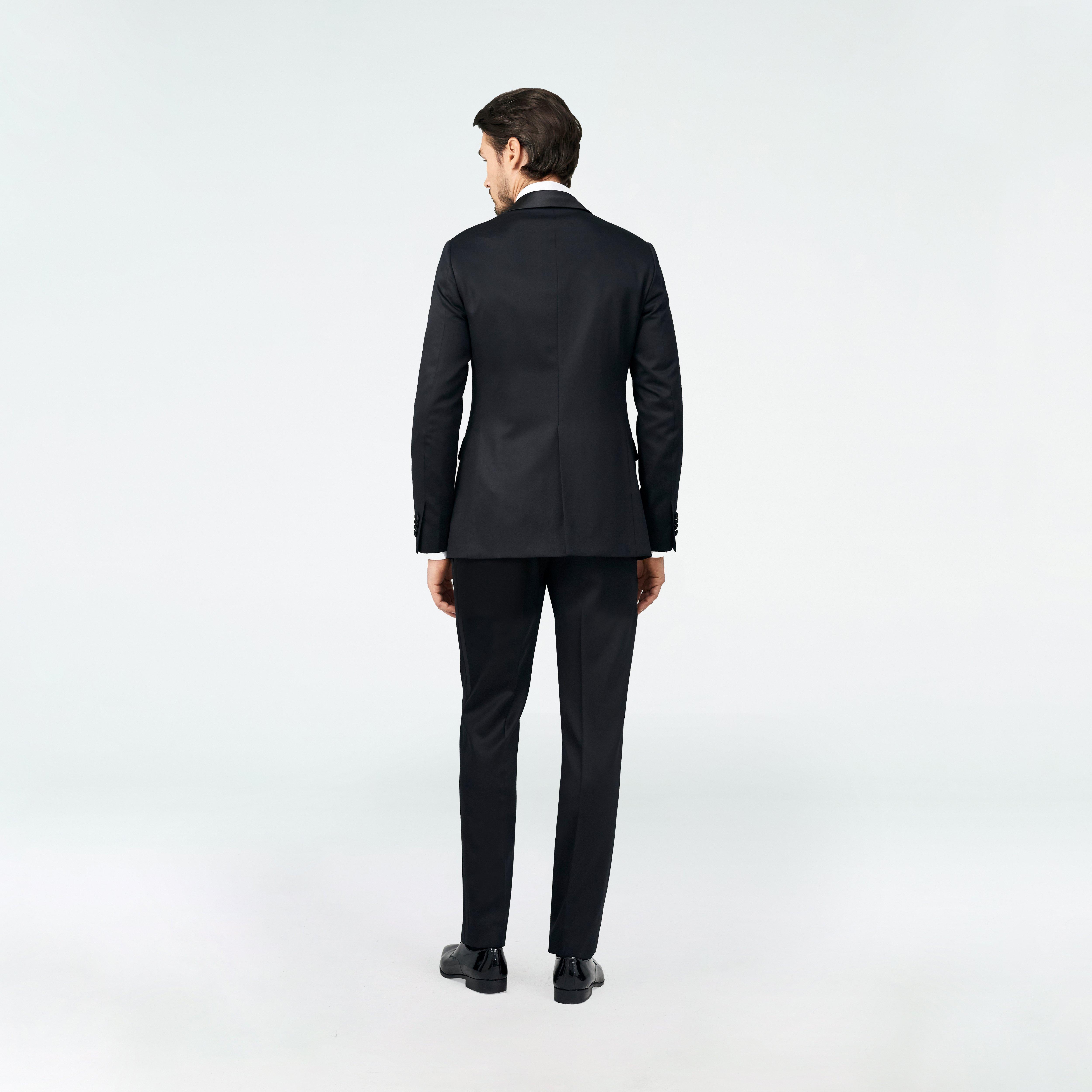 Custom Suits Made For You - Hampton Black Tuxedo | INDOCHINO