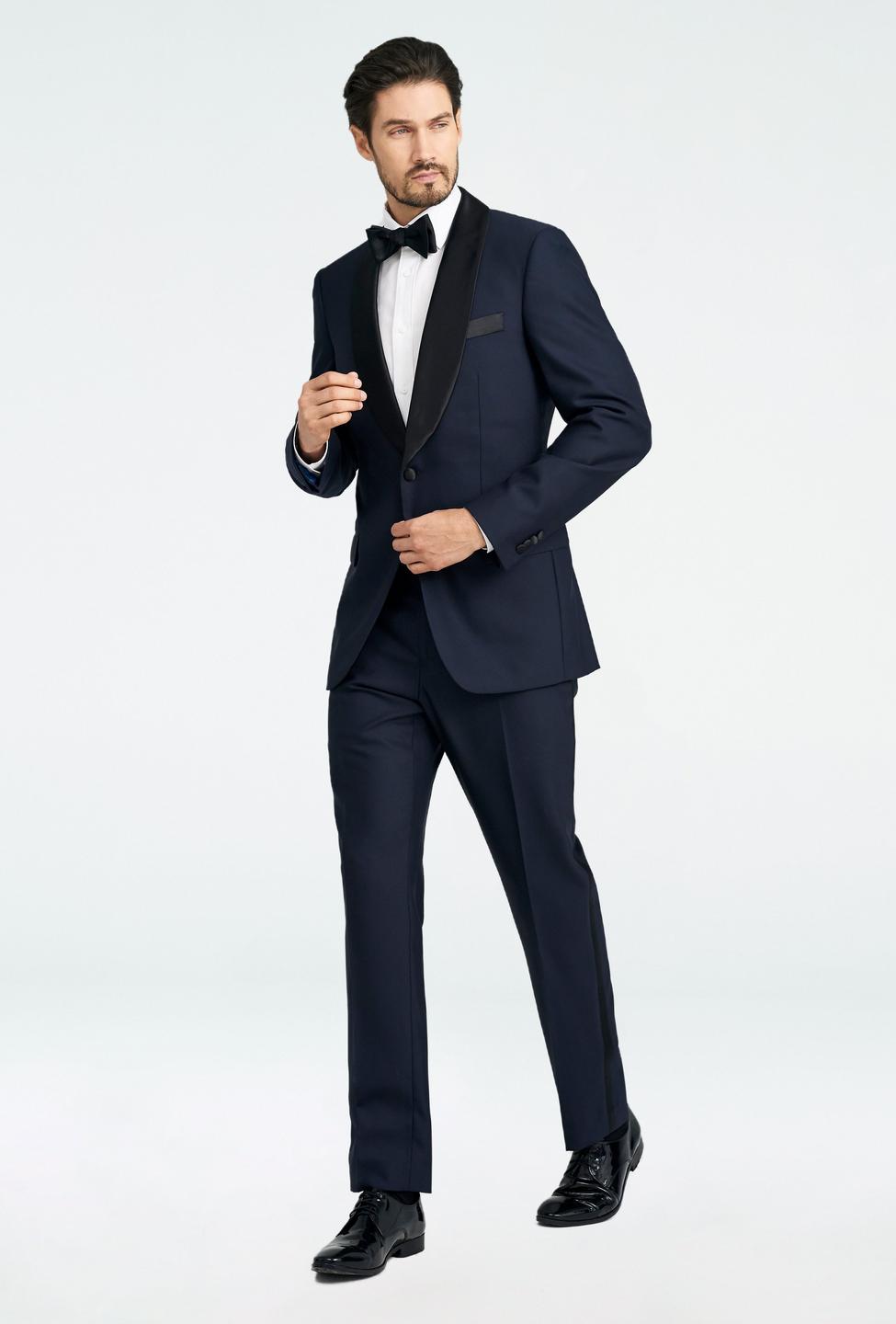 Black suit - Hampton Solid Design from Tuxedo Indochino Collection