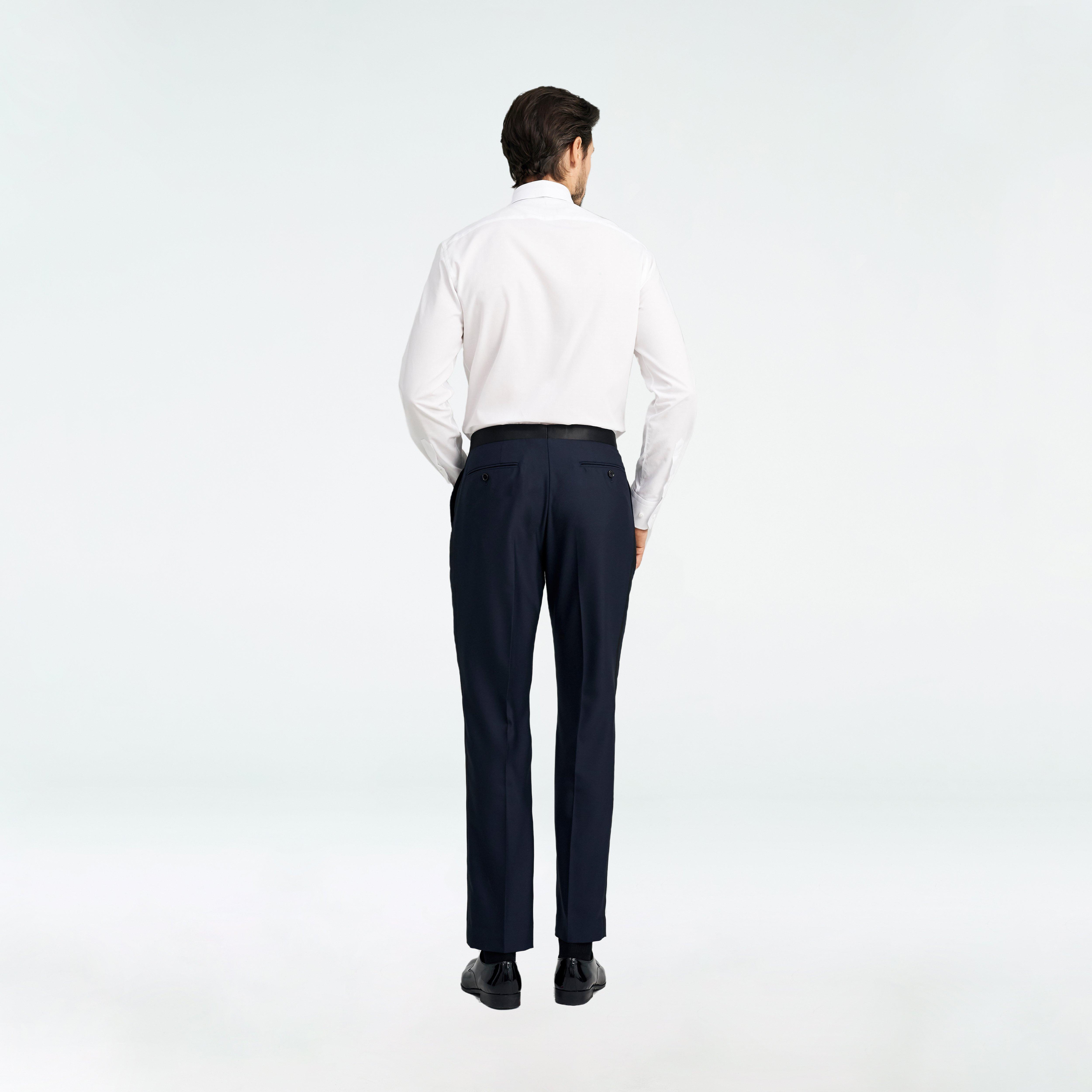 Product thumbnail 4 Blue suit - Hampton Solid Design from Tuxedo Indochino Collection