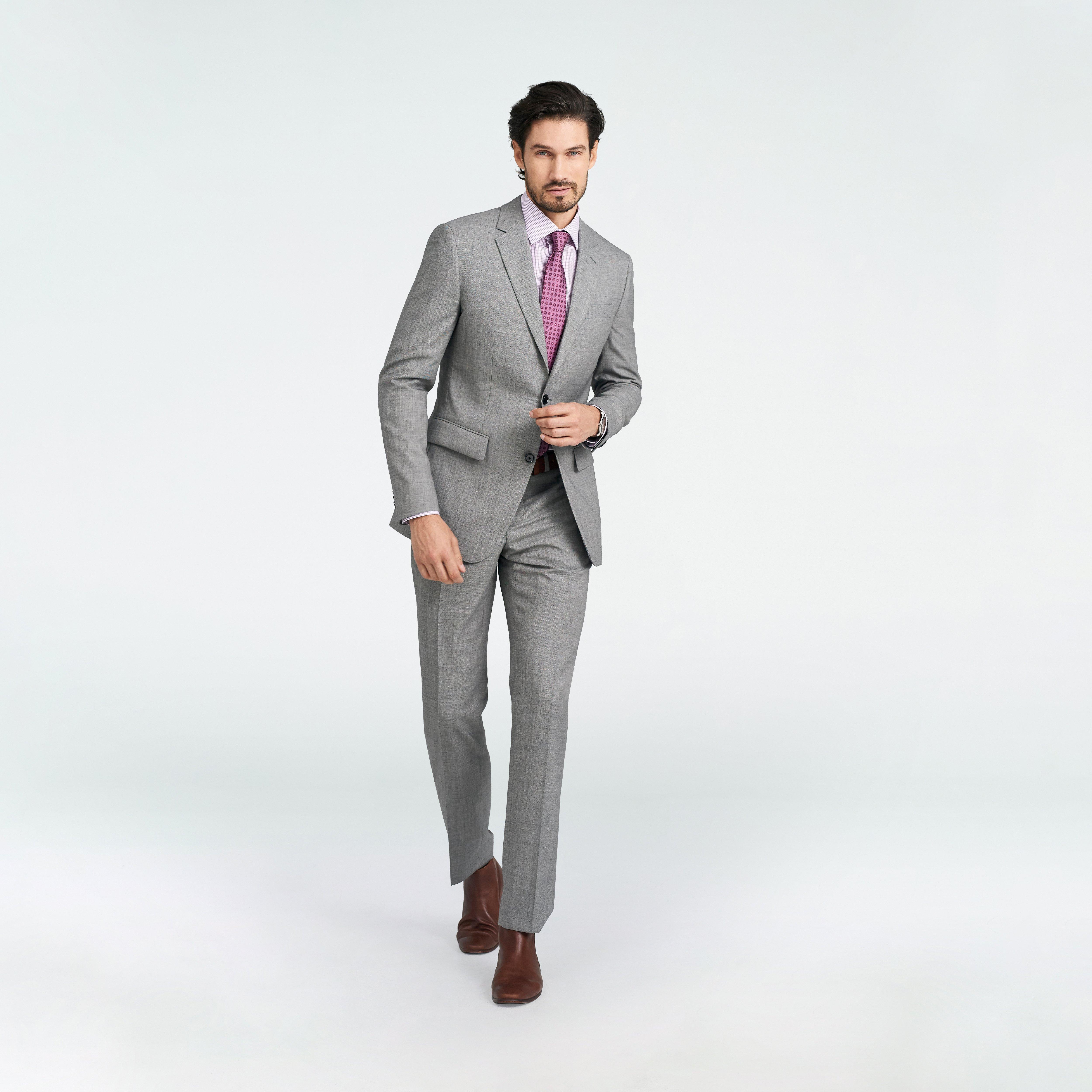 Custom Blazers Made For You - Hayle Sharkskin Light Gray