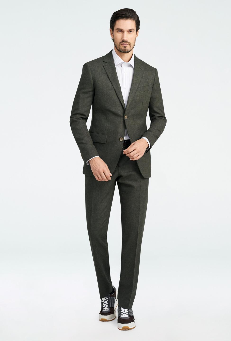 Olive suit - Hayward Solid Design from Luxury Indochino Collection