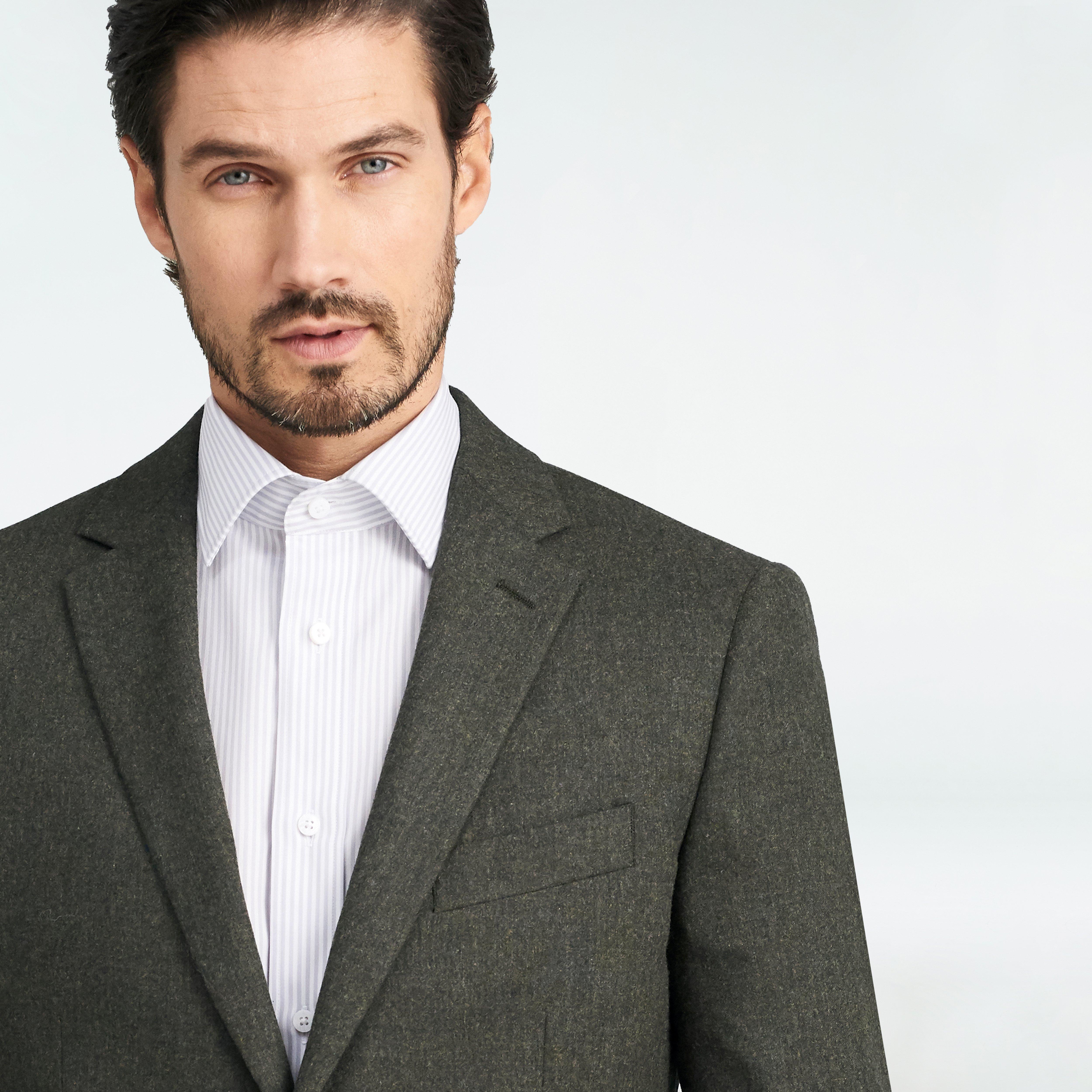 Product thumbnail 4 Olive blazer - Hayward Solid Design from Luxury Indochino Collection