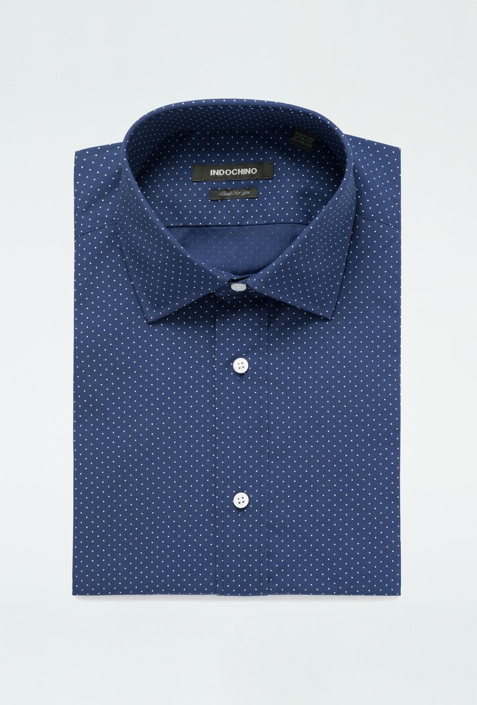 Blue shirt - Hayton Pattern Design from Premium Indochino Collection